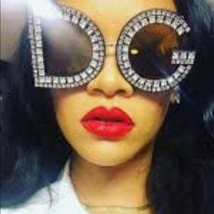 Dolce & Gabbana Glitter Crystal Sunglasses w/ box